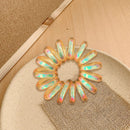 Telephone Wire Elastic Hairbands Women Ponytail Holder Hair Ties (Yellow)