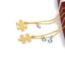 Mum necklace MOTHER AND DAUGHTER NECKLACE x2 Crystal Jigsaw necklace R3B3