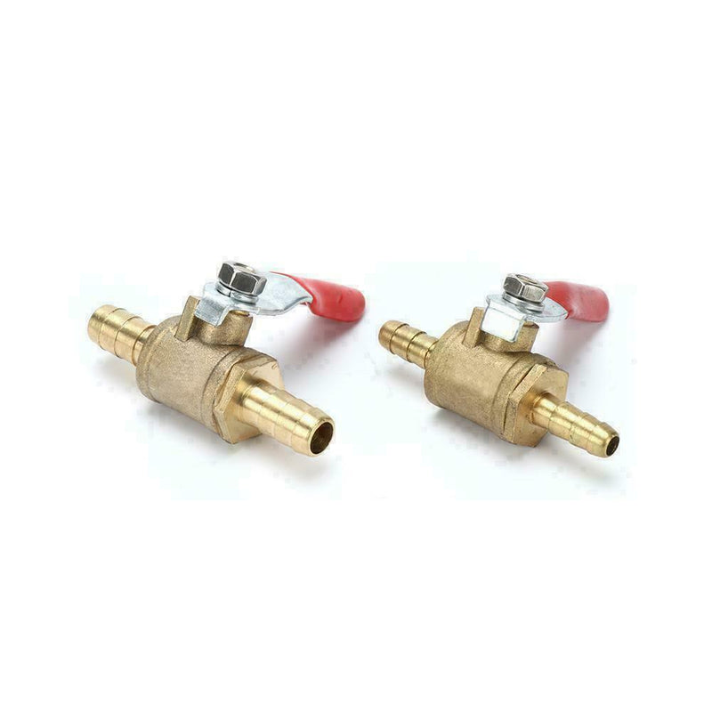Full Port Inline Brass Water Air Gas Fuel Line Shut-off Ball Valve Q2Y2 W6E6