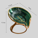 Leaf Shaped Soap Holder with Drain for Bathtub Shower Toilet Greenish