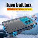 Double Sided Fish Hook Lures Bait Storage Box Fishing Tackle Case (Blue) Newly