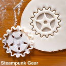 Fondant Biscuit Mold Cookie Embosser Mold Steampunk Clock Gear Hat Halloween