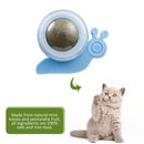 Cat Catnip Rotating Ball Cleaning Teeth Molar Interactive Pet Toys (Blue)