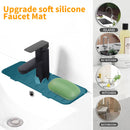 Kitchen Silicone Faucet Absorbent Mat Microfiber Sink Protector (A Green) Newly