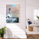 Full Round Diamond Painting Lighthouse and Waves Craft Home Decor (A2967) Newly