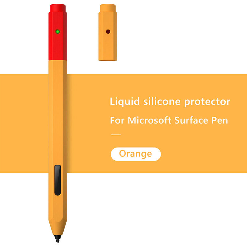 Stylus Protective Cover Non-slip Sweat-proof Tablet Pen Protector (Orange) Newly