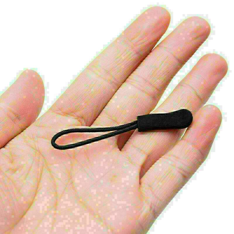 1pcs Schwarz Reißverschlußanhänger Puller Kabel Reißverschlusszipper, I3O4 M1G7