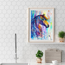 5D DIY Diamond Painting Embroidery Full Round Drill Colorful Horse Mosaic Kits