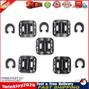 5pcs Bike Brake Cable Guide Clips Aluminium Alloy C Buckles Clamp (Black) Newly