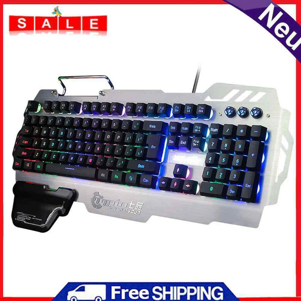 Widewing Gaming Keyboard with Phone Stand Holder PK-900 USB104 Buttons Background