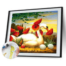 Goose and horse 50x40cm Oil Paint By Numbers Picture DIY Painting