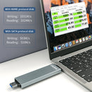 MAIWO K1683P2 M.2 NVME SSD to USB Case 10Gbps Dual Protocol M2 NVMe SATA Box