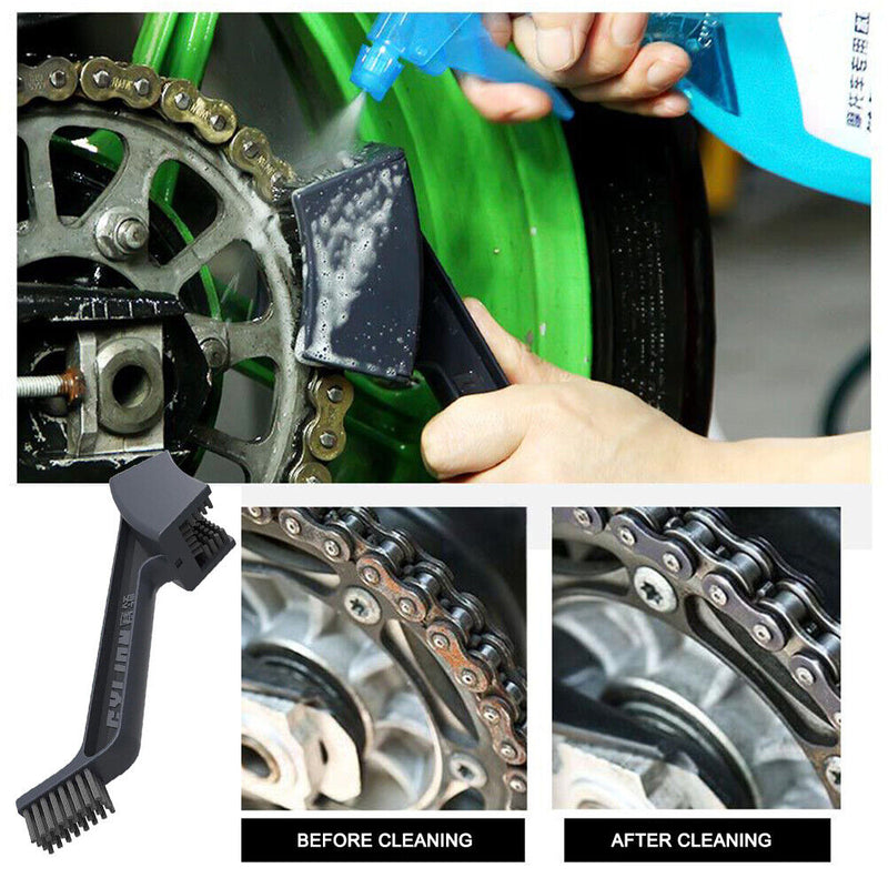 Motorcycle Chain Brush Plastic Motorbike Chain Clean Tool Maintenance Chain Care