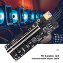 10Ver 009S Plus PCIe Riser PCI Express 1x to 16X Adapter SATA 15Pin to 6Pin