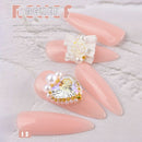 Light Round Shape Jewelry Making Rhinestones Flatback Nail Gems Set for Women