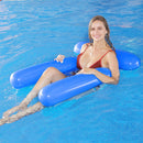 Water Inflatable Floating Net Chair/Swimming Pipes Net Pockets (Dark Blue) Newly