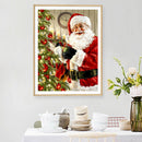 5D DIY Diamond Painting Santa Claus Kits Full Square Drill Wall Rhinestone Decor