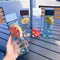 Transparent Square Tea Milk Fruit Water Cup 500ml For Sports Bottles Water Q0S8