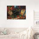 11CT Full Cross Stitch Reading Cat Counted DIY Animal Wall Art Crafts Home Decor