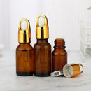Brown Drop Bottle Glass Container Refillable  Accessories Refillable Bottle