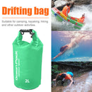 Waterproof Pouch Dry Sack for Drifting Swimming Trekking Bag (Green 2L) Newly