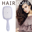 Wide Teeth Air Cushion Combs Scalp Massage Brush Hollow Grid Comb (White) Newly