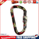 Fast Hang Buckle D-Ring Keychain Clip Safety Lock Climbing Carabiner (A)