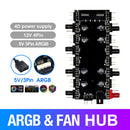 5V/3 Pin ARGB Fan PWM HUB 1 To 8 Ports Splitter for PC Motherboard (4D)