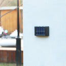 2x Solar Wall Lamp Outdoor Balcony Fence Path Garden Decor (White 6LED) Newly