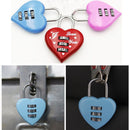 Number Password Lock Window Door Heart Shape Combination Padlock Color Padlock