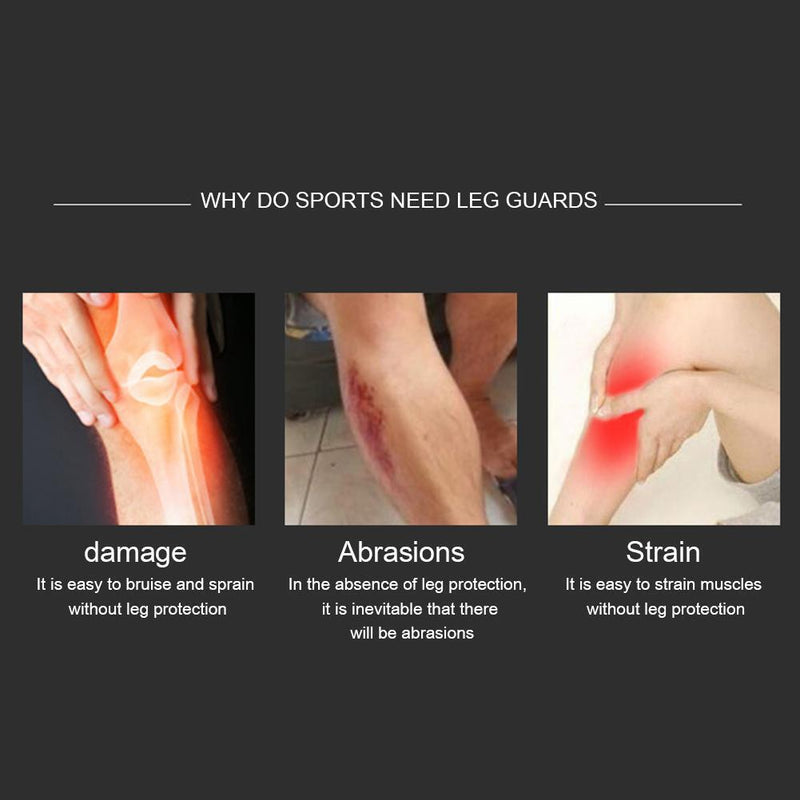 Outdoor Football Shin Guard Pads Honeycomb Calf Protective Gear (Orange M)