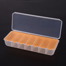 Large Travel Pill Cases Portable 7-Day Medicine Box Tablet Container(Orange