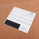 Transparent PVC Key Stickers for 37 49 54 61 88 Keys Electronic Keyboard Piano