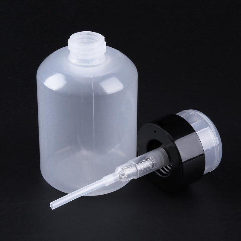 220ml High-Capacity Empty Pump Refillable Nail Polish Remover Bottles Tools
