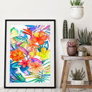 Flower Painting By Number Kit Acrylic Paints Set for Modern Wall Picture Craf