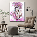 Painting By Numbers DIY Flower Horse Canvas Oil Wall Art Picture Ornaments Kit