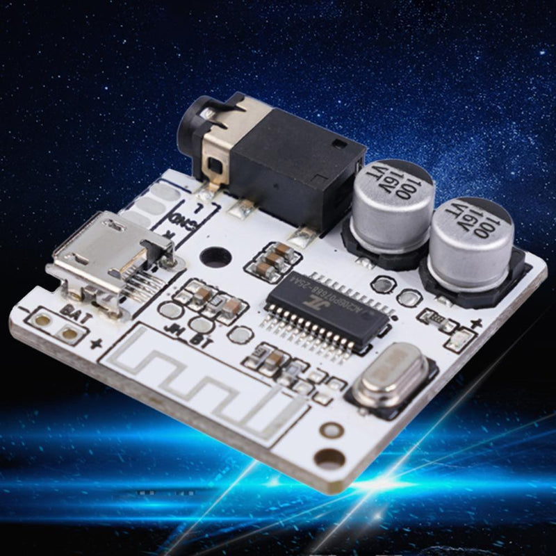 5pcs Bluetooth-compatible 5.0Audio Receiver Board MP3 Lossless Decoder(Red)
