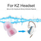 6pcs In Ear Earphone Silicone Earbuds Replace for KZ Headset (White+Red) Newly