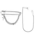 Accessory Minimalist Hip Hop Punk Brooches Big Pins Cross Pendant Long Chain