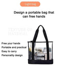 Women Transparent Tote PVC Bag Shopping Travel Waterproof Casual H5V8 Lady U9P6