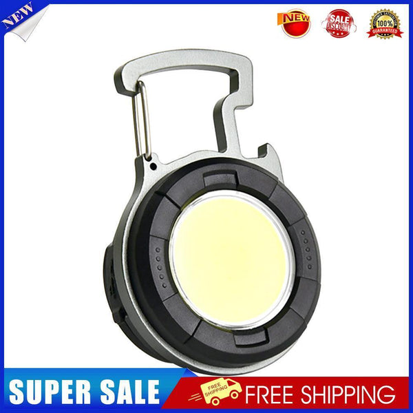 Mini LED Flashlight Keychain USB Portable Fishing Emergency Corkscrew Light