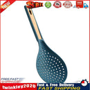 2 in 1 Cooking Spoon Strainer Scoop Handle Colander Kitchen Tool (Blue) Newly