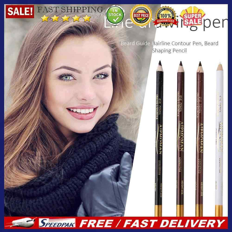 8pcs Anti-smudge Hairline Contour Pen with Pencil Sharpener Beard Contouring Pen