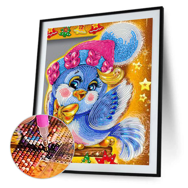 #A Partial Special Shaped Drill Diamond Mosaic Christmas Series Kit Rhinestone D