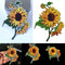 Sunflower Patch Cloth Bag Stickerei Applique Aufkleber Abzeichen-Patches Z0D6