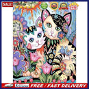 5D DIY Full Drill Diamond Painting 2 Cats Cross Stitch Embroidery Mosaic