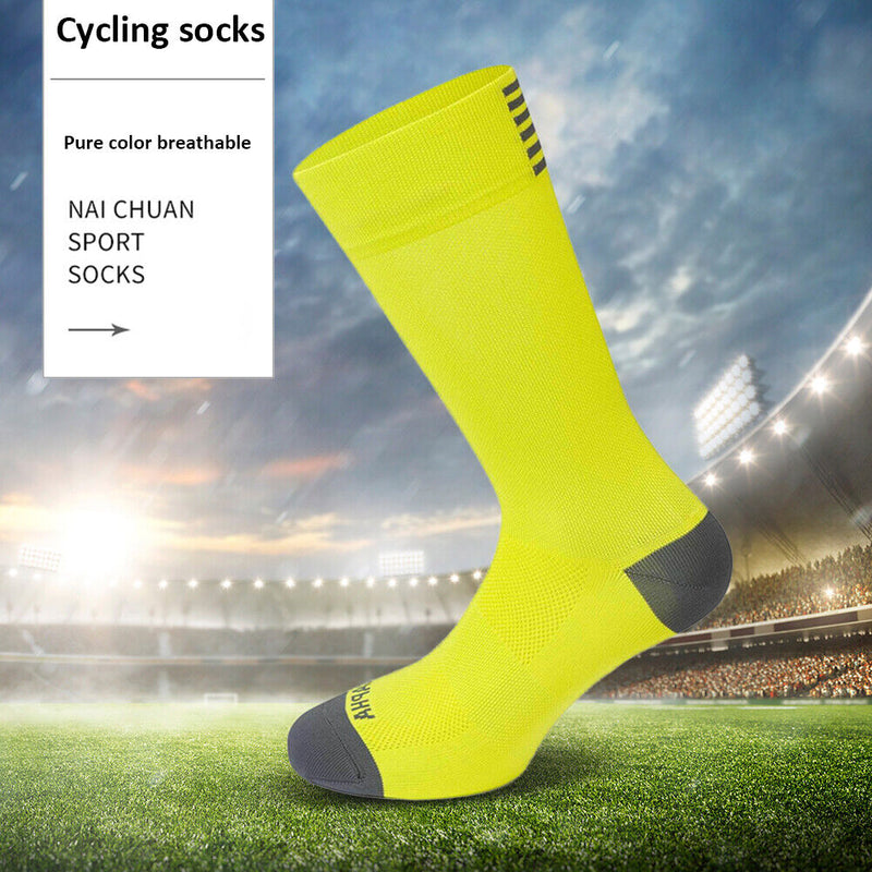 Compression Socks Men Women Sports Cycling Running Breathable Socks (Green)
