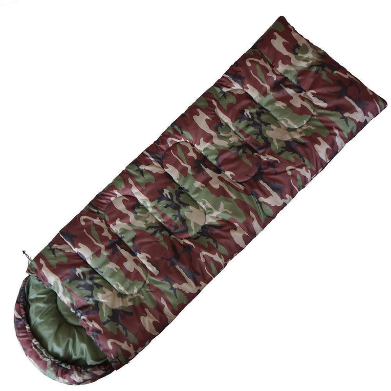 Outdoor Camping Envelope Sleeping Bags Print Sleeping Bag (Army Green Camo)