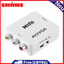 Hillrong Mini HD AV2VGA Video Converter Box AV RCA From CVBS to VGA Video HDTV Ada