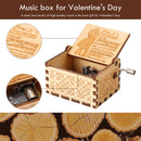 Wooden Music Box, Engraved Musical Box, Valentine Gifts for Girlfriend Women